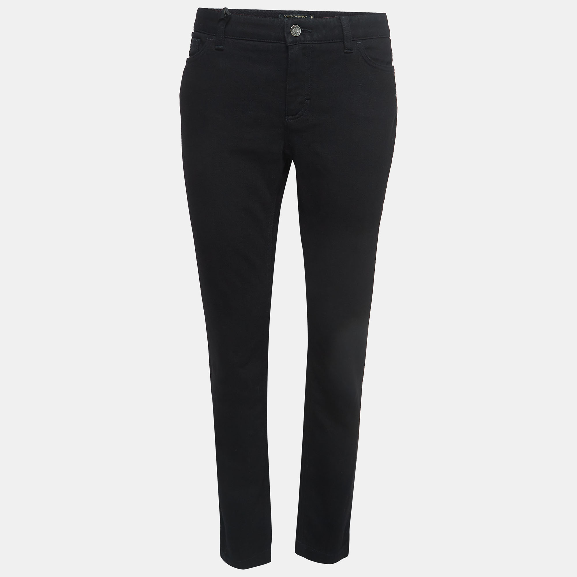 

Dolce & Gabbana Black Denim Pretty Fit Jeans XL Waist 36''
