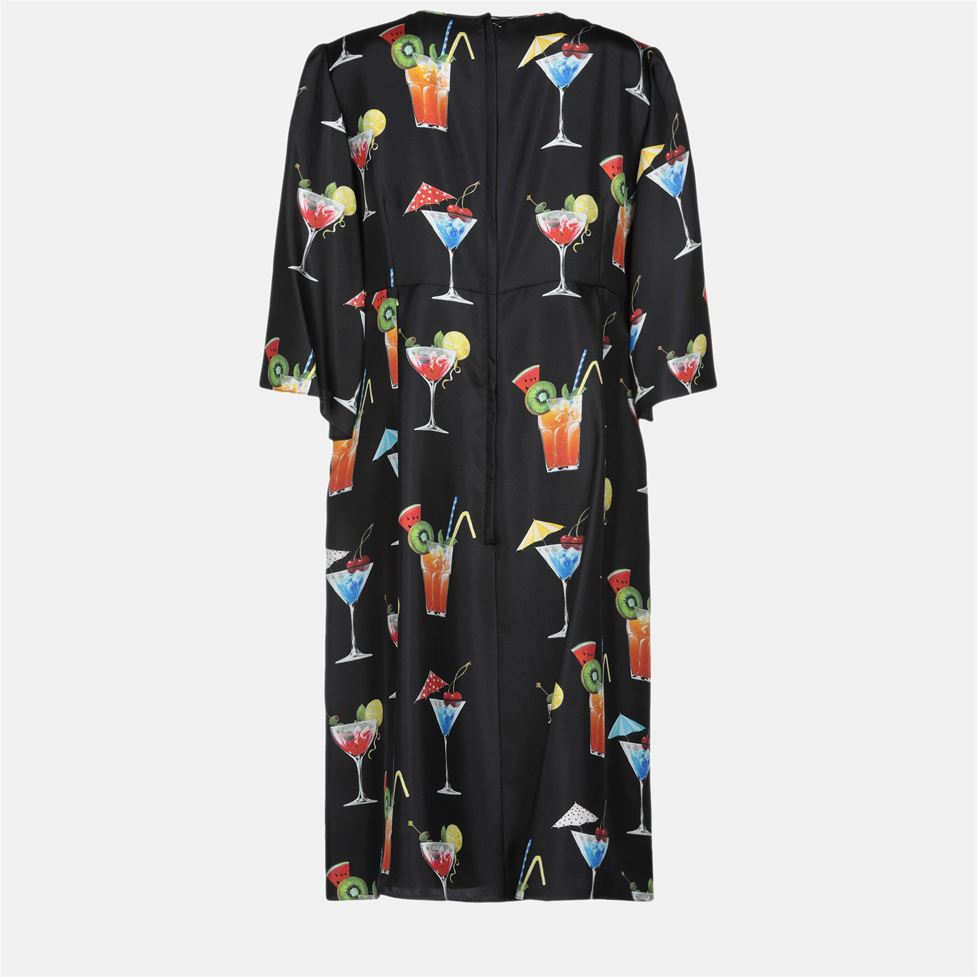 

Dolce & Gabbana Silk Midi dresses 40, Black