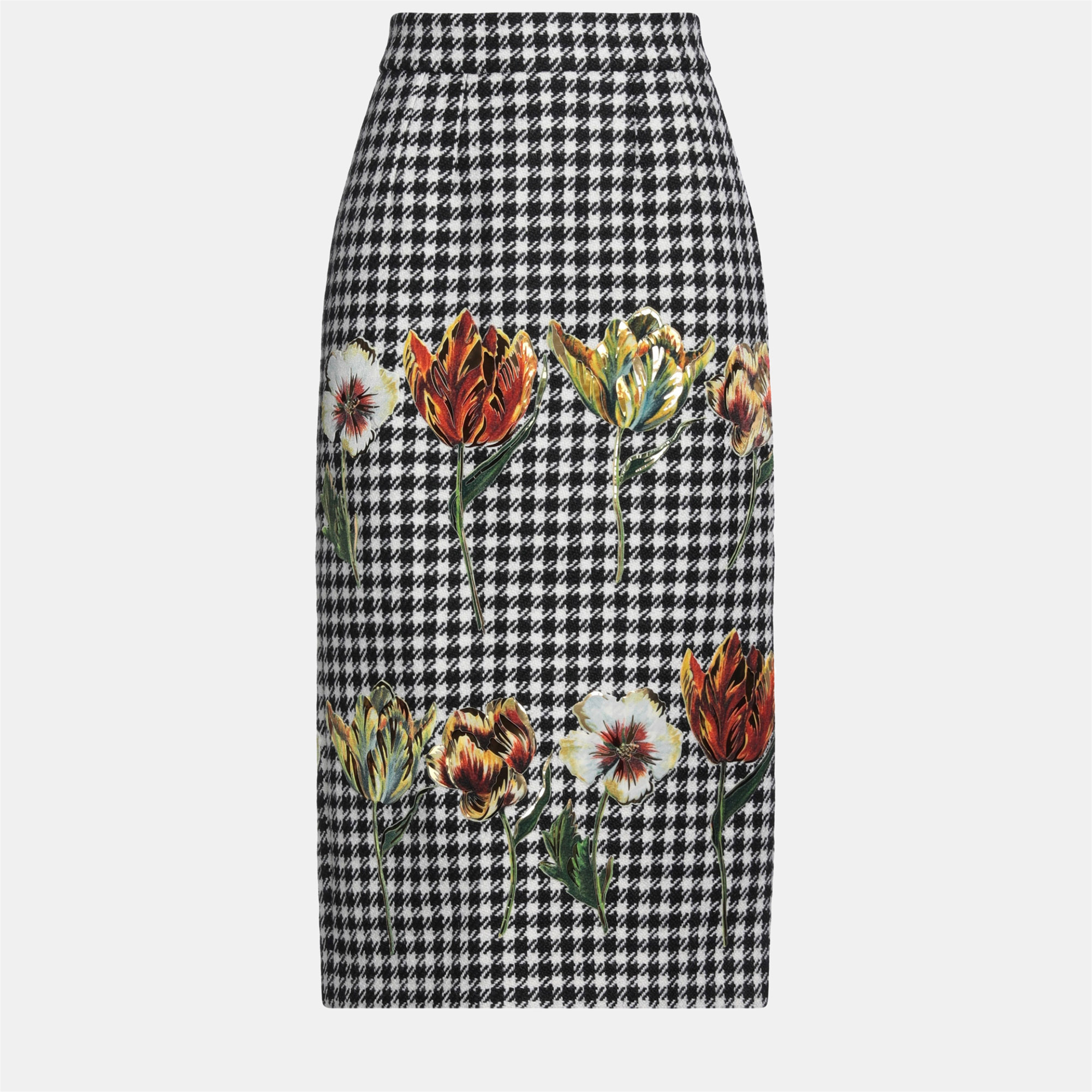 

Dolce & Gabbana Virgin Wool Midi Skirt 48, Multicolor