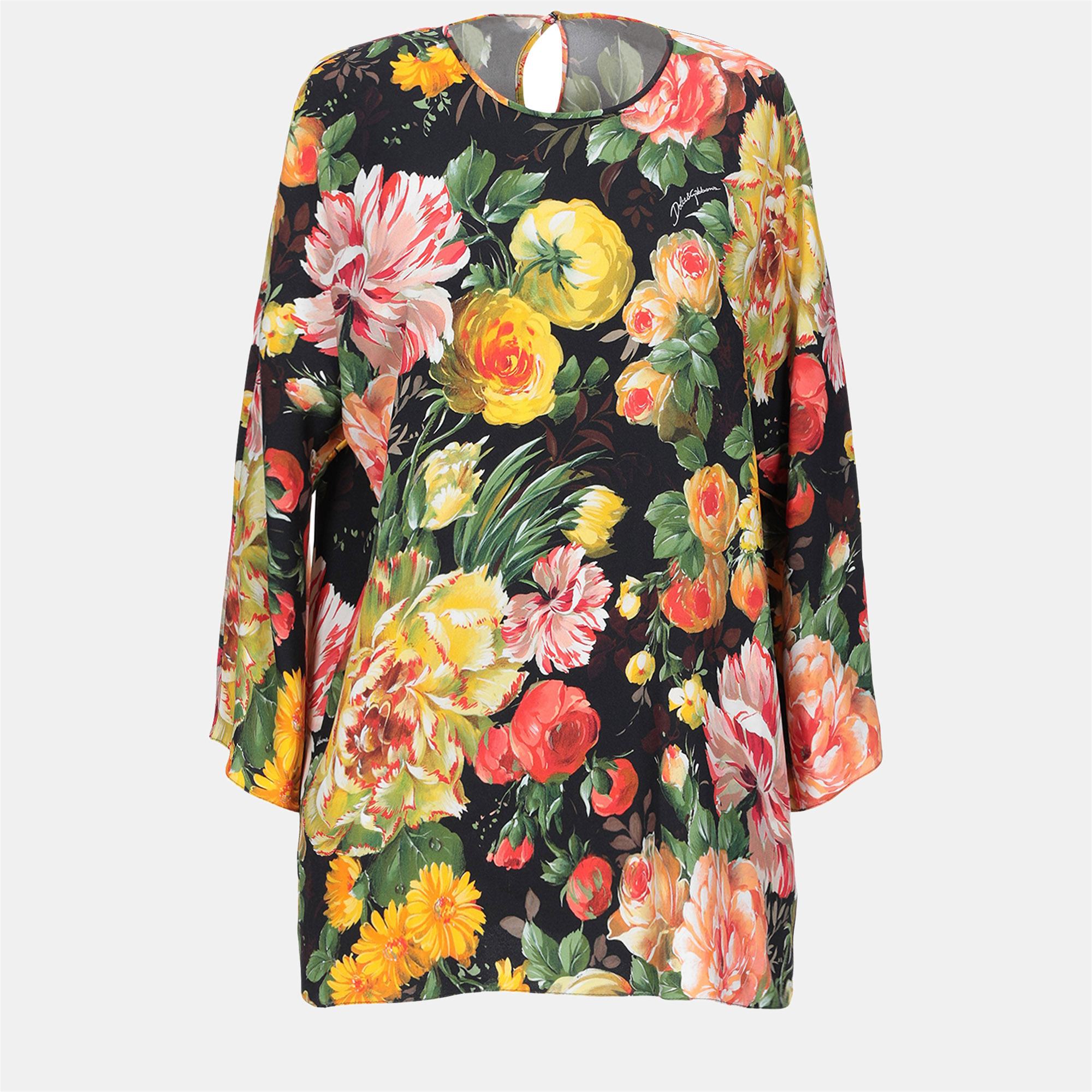 Pre-owned Dolce & Gabbana Viscose Tops 40 In Multicolor