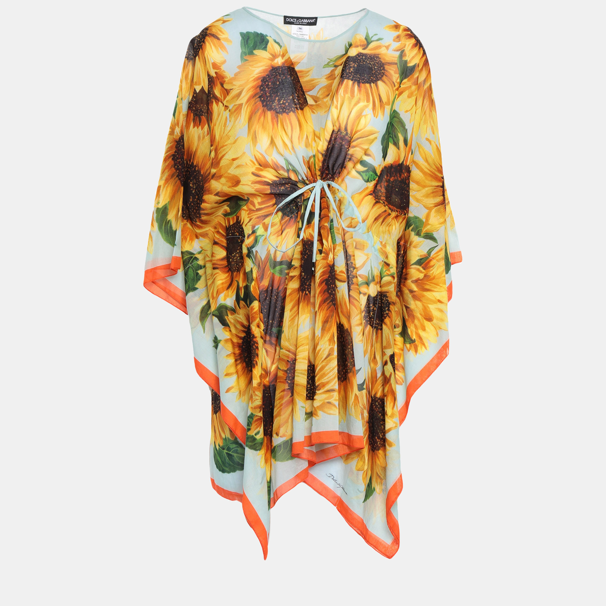 

Dolce & Gabbana Multicolor Printed Cotton Kaftan Top XS (IT 36)