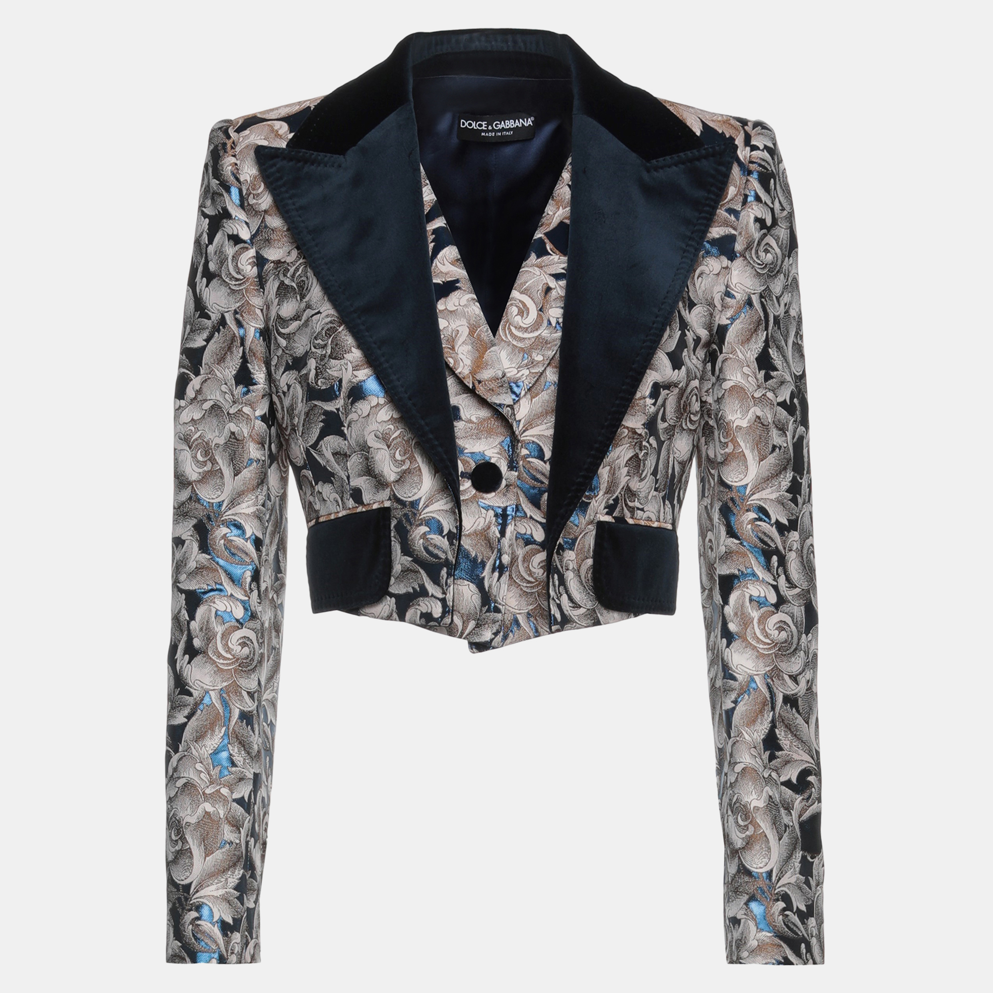 

Dolce & Gabbana Polyester Blazer 40, Multicolor