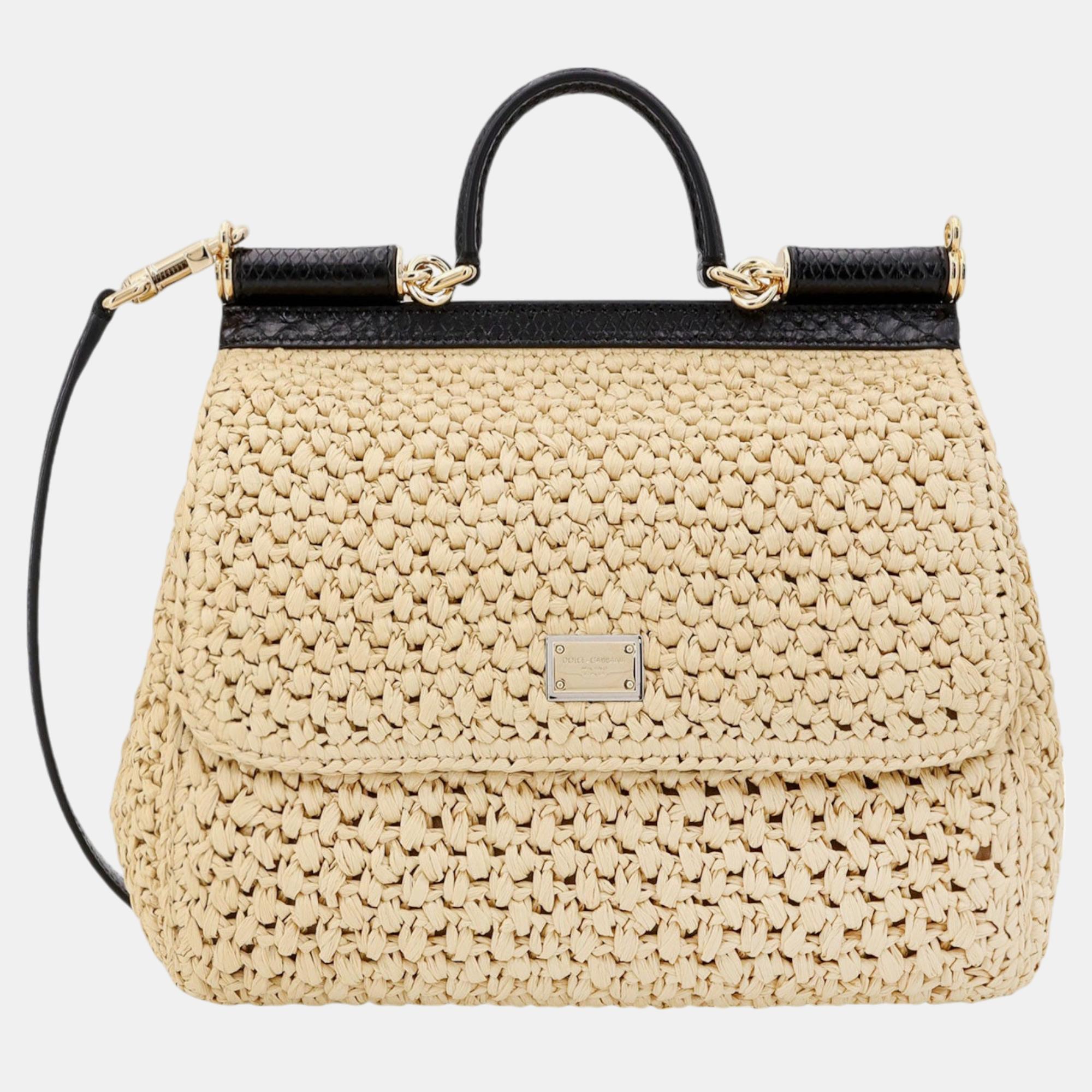 

Dolce & Gabbana Beige Sicily Handbag