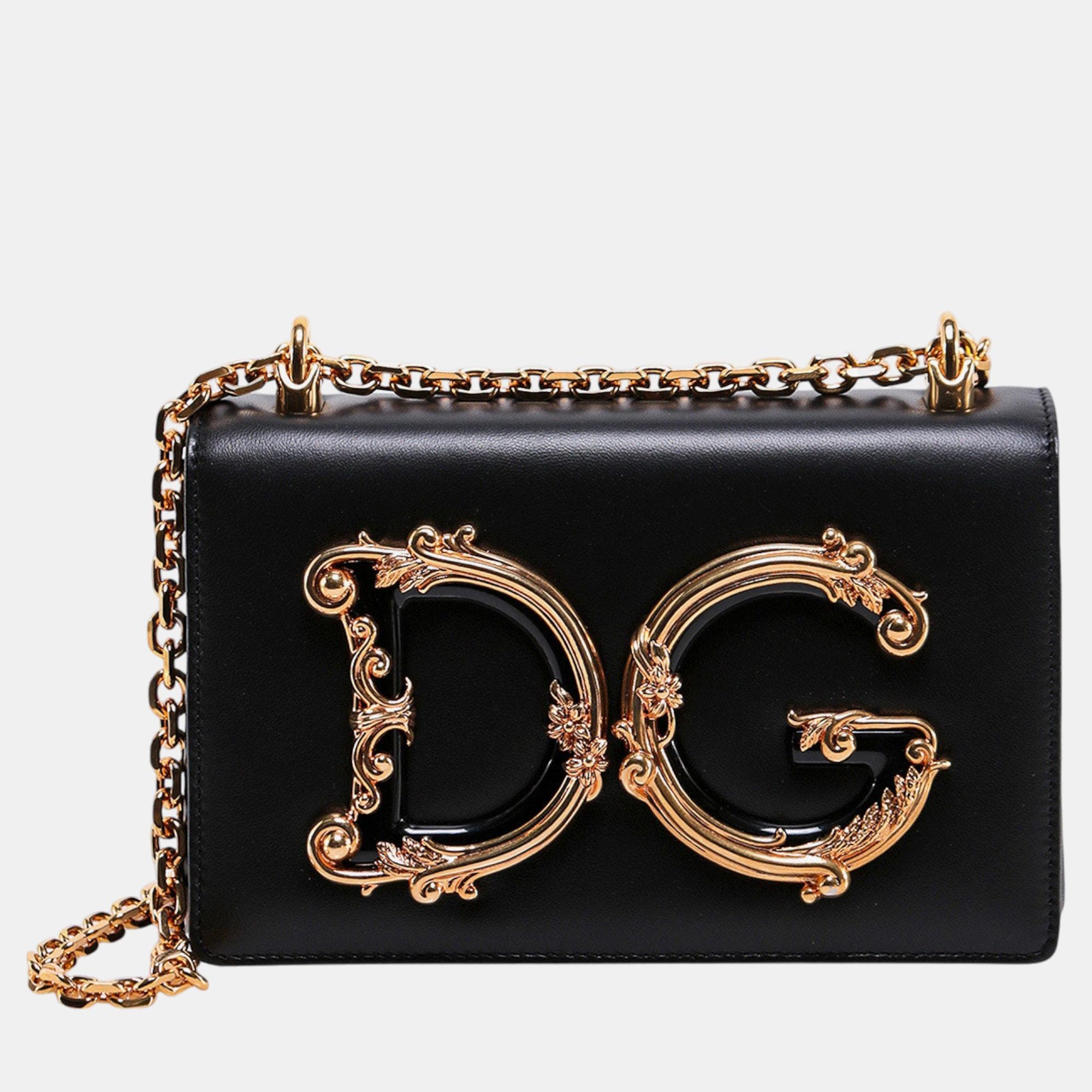 

Dolce & Gabbana Black Dg Shoulder Bag