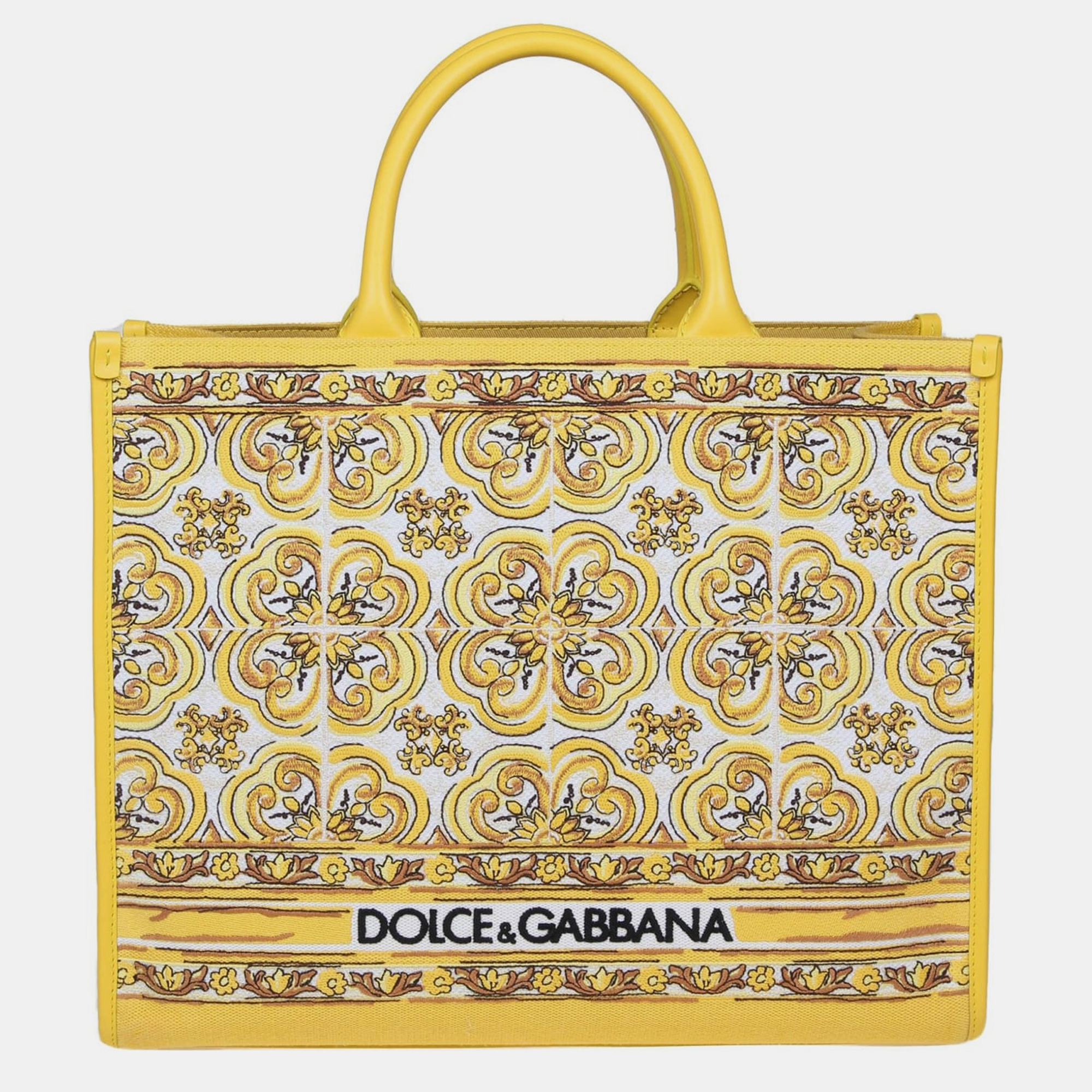 

Dolce & Gabbana Yellow Medium Dg Daily Shopping Bag