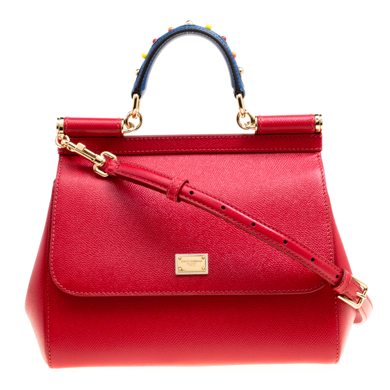 dolce gabbana red purse