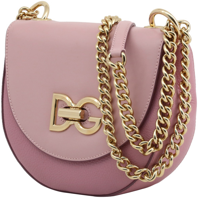 

Dolce & Gabbana Pink Leather Media Wifi Shoulder Bag