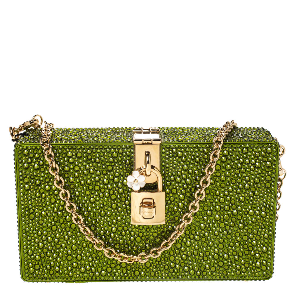 dolce gabbana green bag