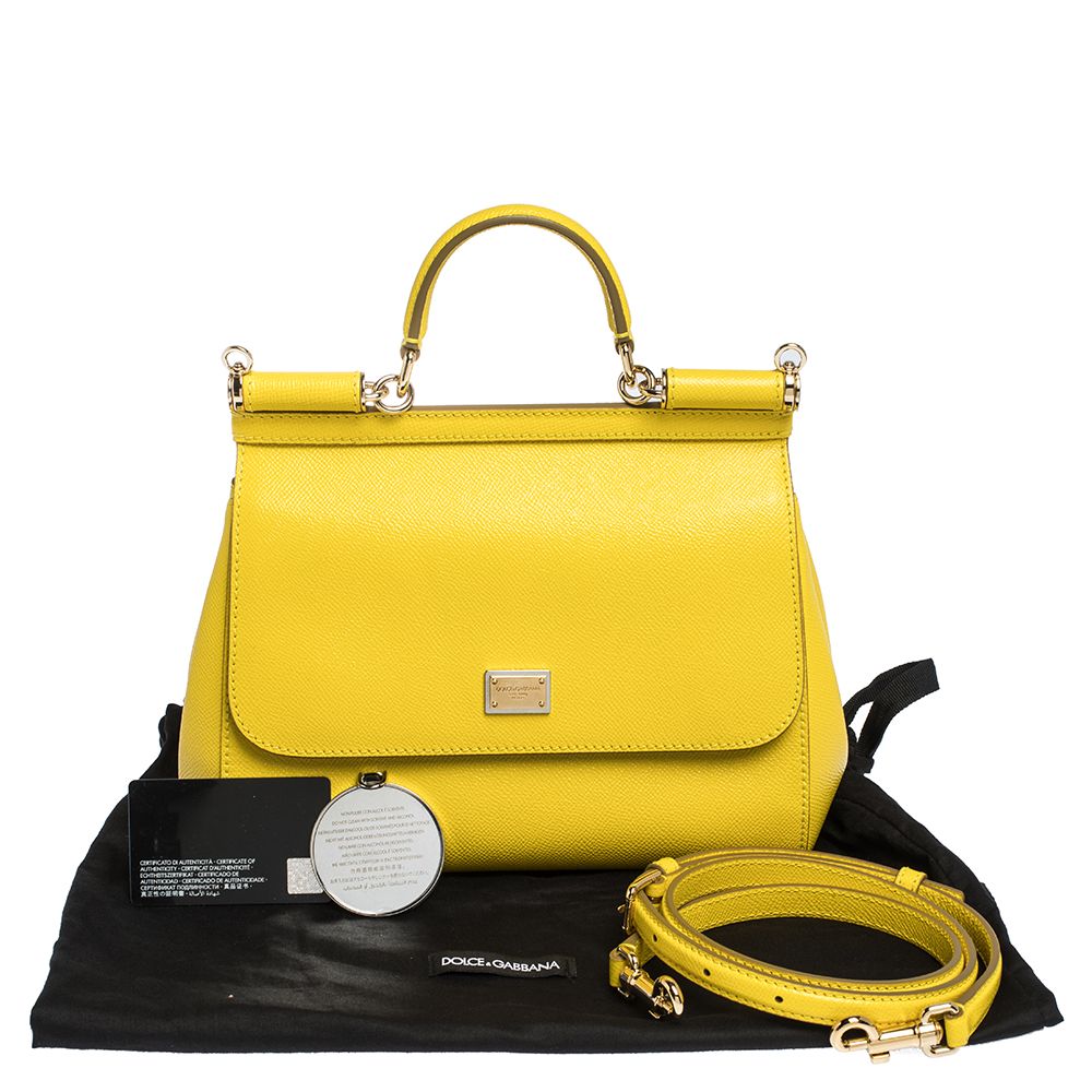 dolce and gabbana yellow bag