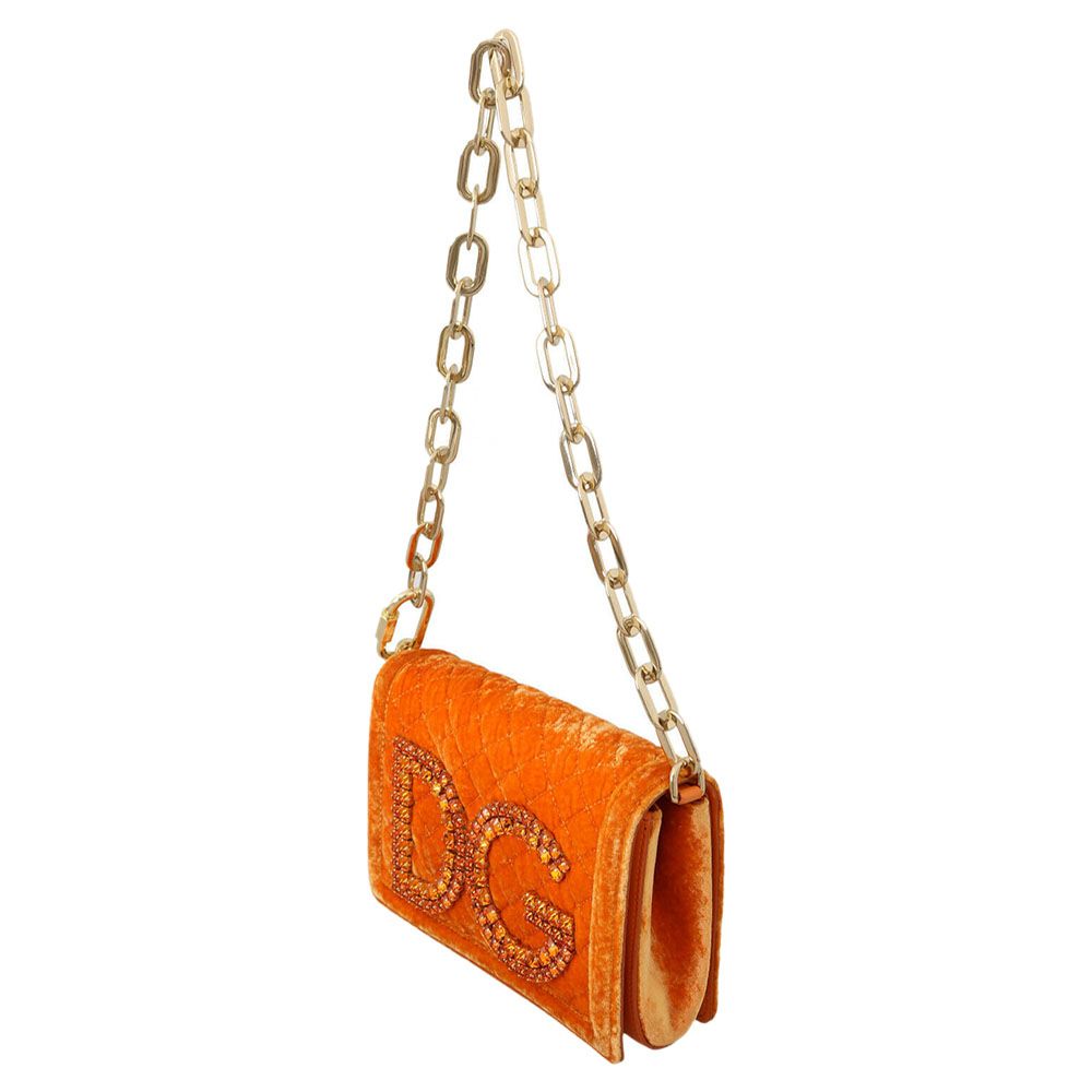

Dolce & Gabbana Orange DG Girls Chain Shoulder Bag
