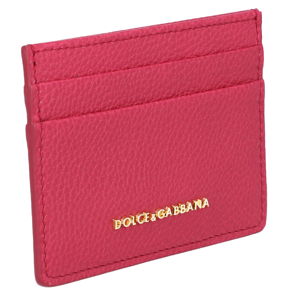 

Dolce & Gabbana Pink Leather Card Case