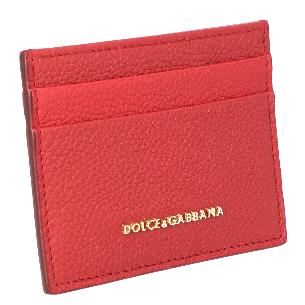 

Dolce & Gabbana Red Leather Card Case