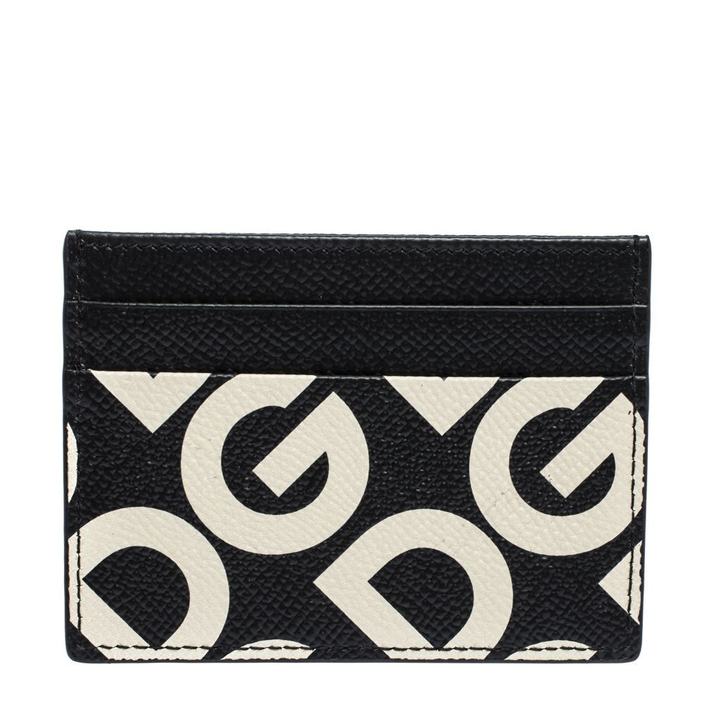 

Dolce & Gabbana Multicolor DG Mania Print Leather Card Holder