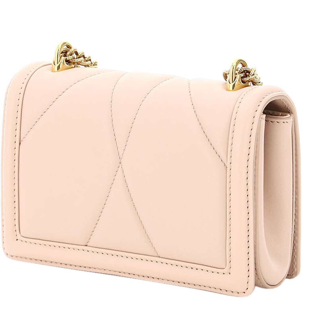 

Dolce & Gabbana Light Leather Devotion Mini Shoulder Bag, Pink
