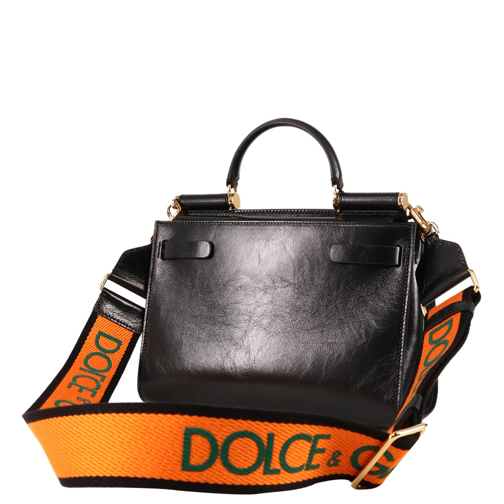 

Dolce & Gabbana Black Leather Sicily 62 Bag