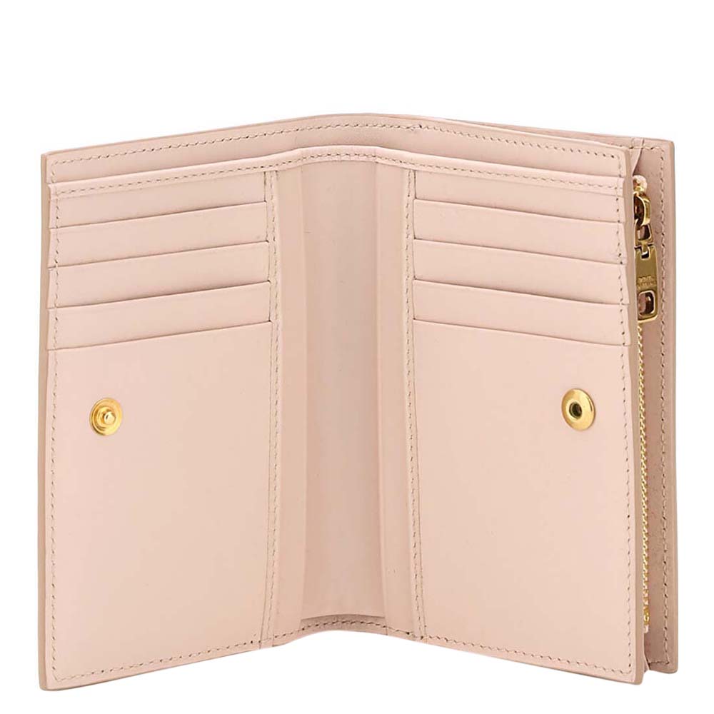 

Dolce & Gabbana Pink Leather Dg Barocco Wallet