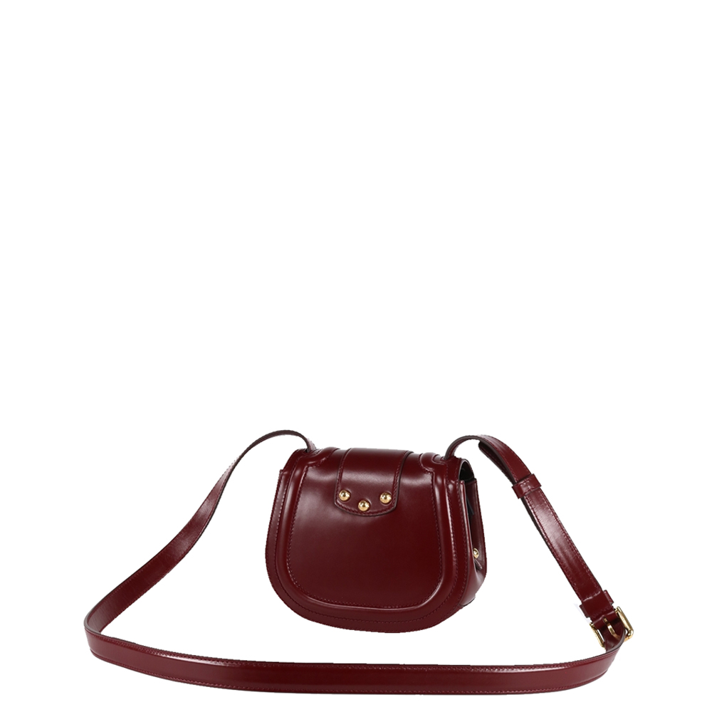 

Dolce & Gabbana Burgundy Calfskin Leather DG Amore Small Bag