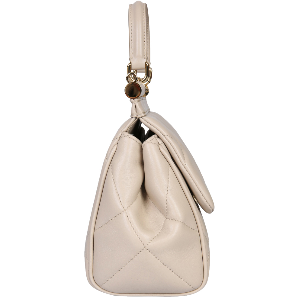 

Dolce & Gabbana Beige Leather Small Sicily Bag