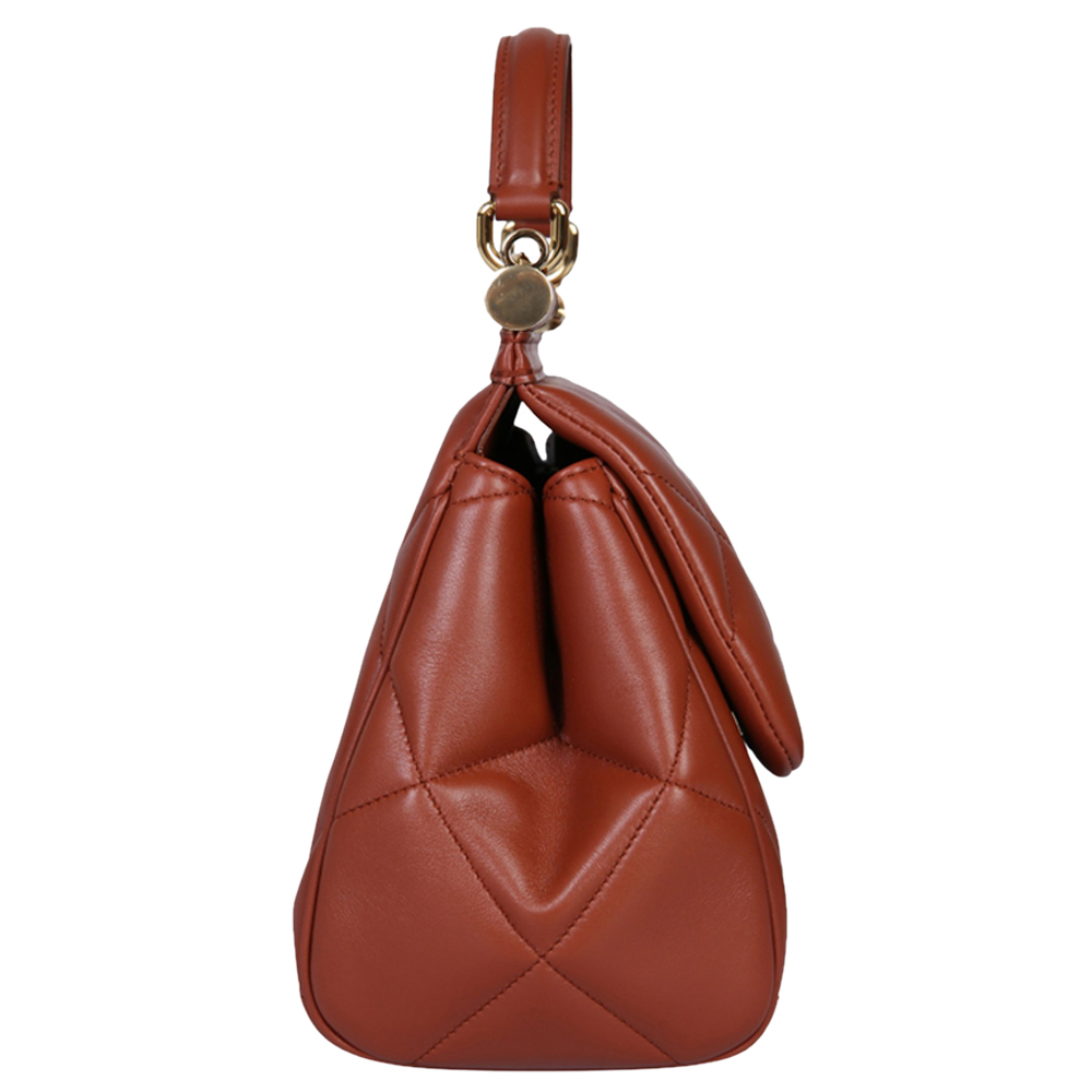 

Dolce & Gabbana Brown Leather Medium Sicily Bag