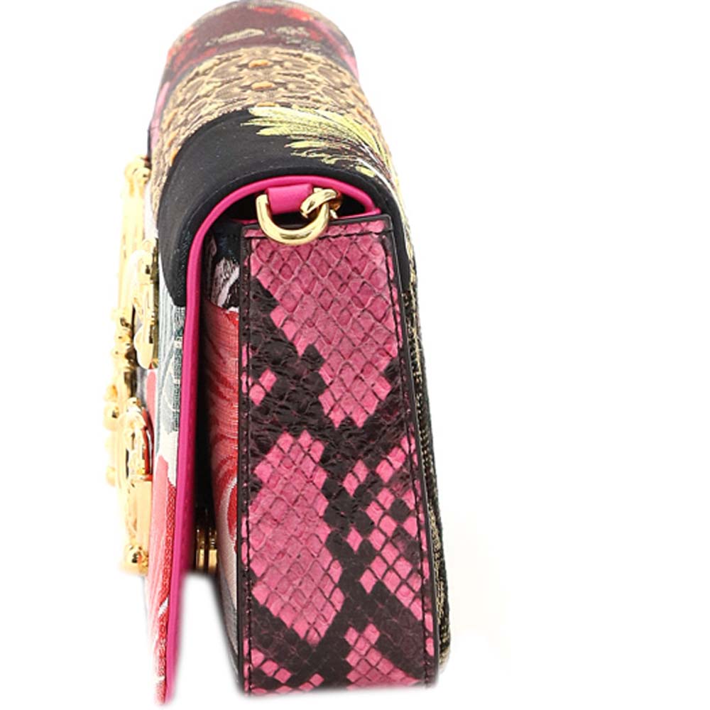 

Dolce & Gabbana Multicolor Patchwork Fabric and Ayers DG Girls Bag