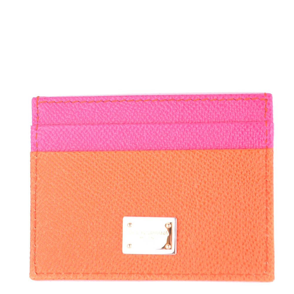 

Dolce & Gabbana Pink/Orange Forever Love Card Holder