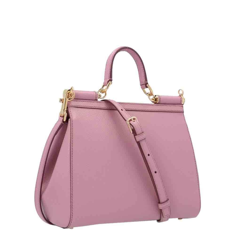 

Dolce & Gabbana Pink Leather  Miss Sicily Top Handle Bag