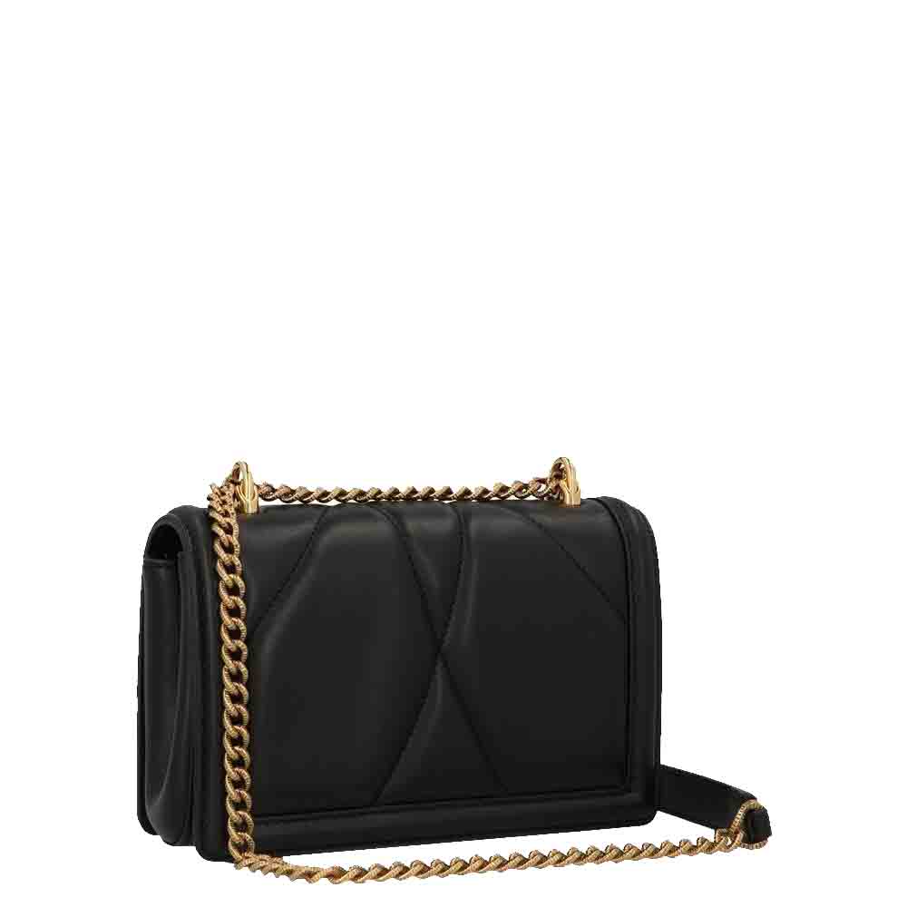 

Dolce & Gabbana Black Quilted Leather Devotion Shoulder Bag
