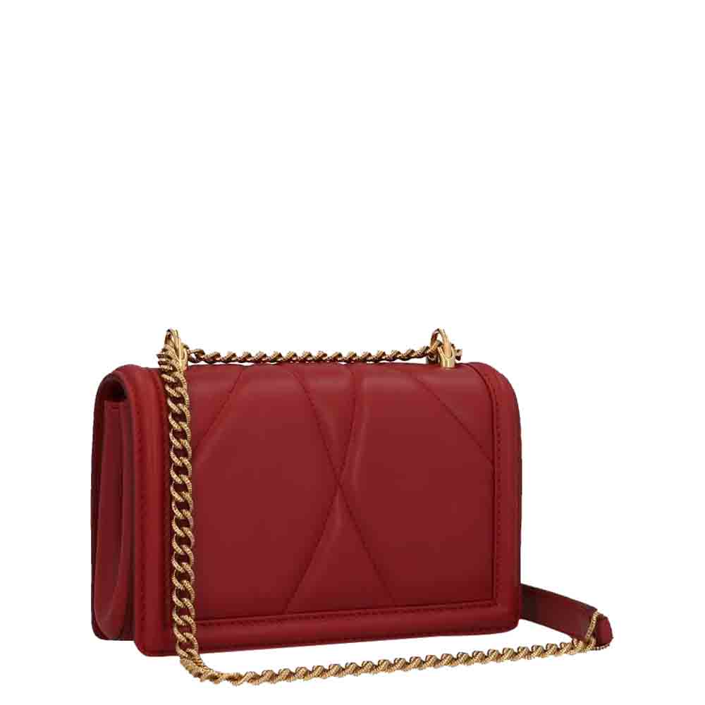 

Dolce & Gabbana Red Quilted Leather Devotion Shoulder Bag