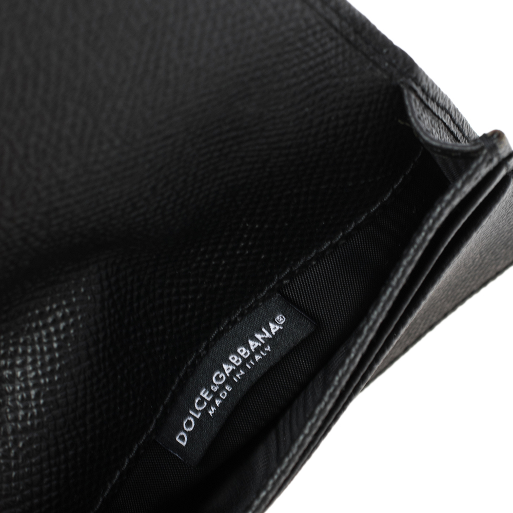 

Dolce & Gabbana Black Leather Flap Card Holder