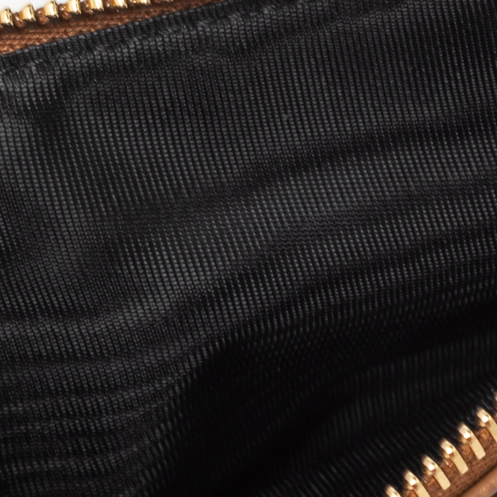 

Dolce & Gabbana Brown Leather Zip Card Holder