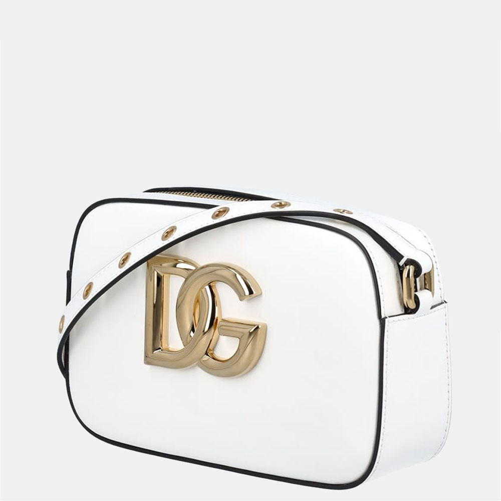 

Dolce & Gabbana White Leather 3.5 Crossbody Bag