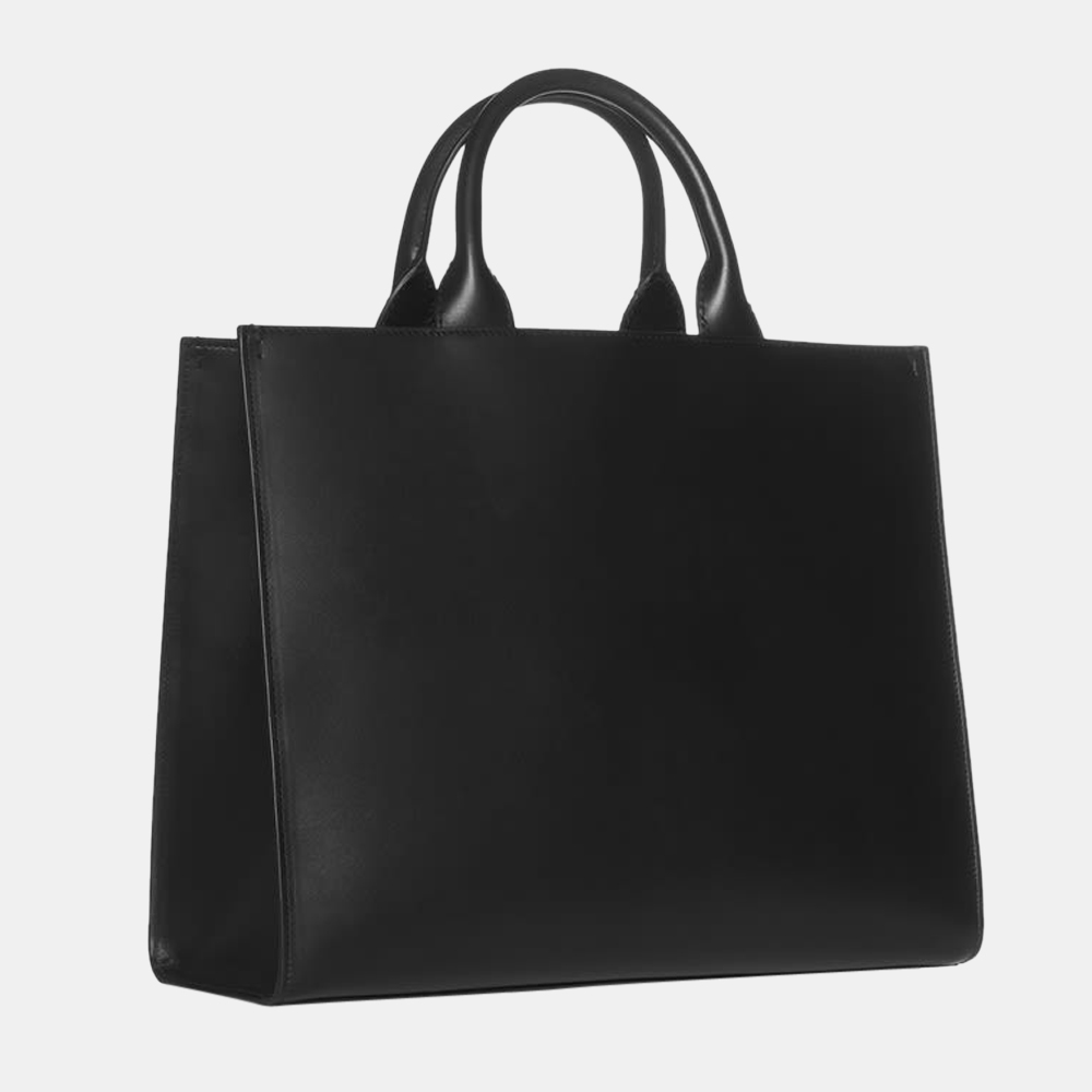 

Dolce & Gabbana Black Leather DG Daily Shopper 2022 Tote Bag