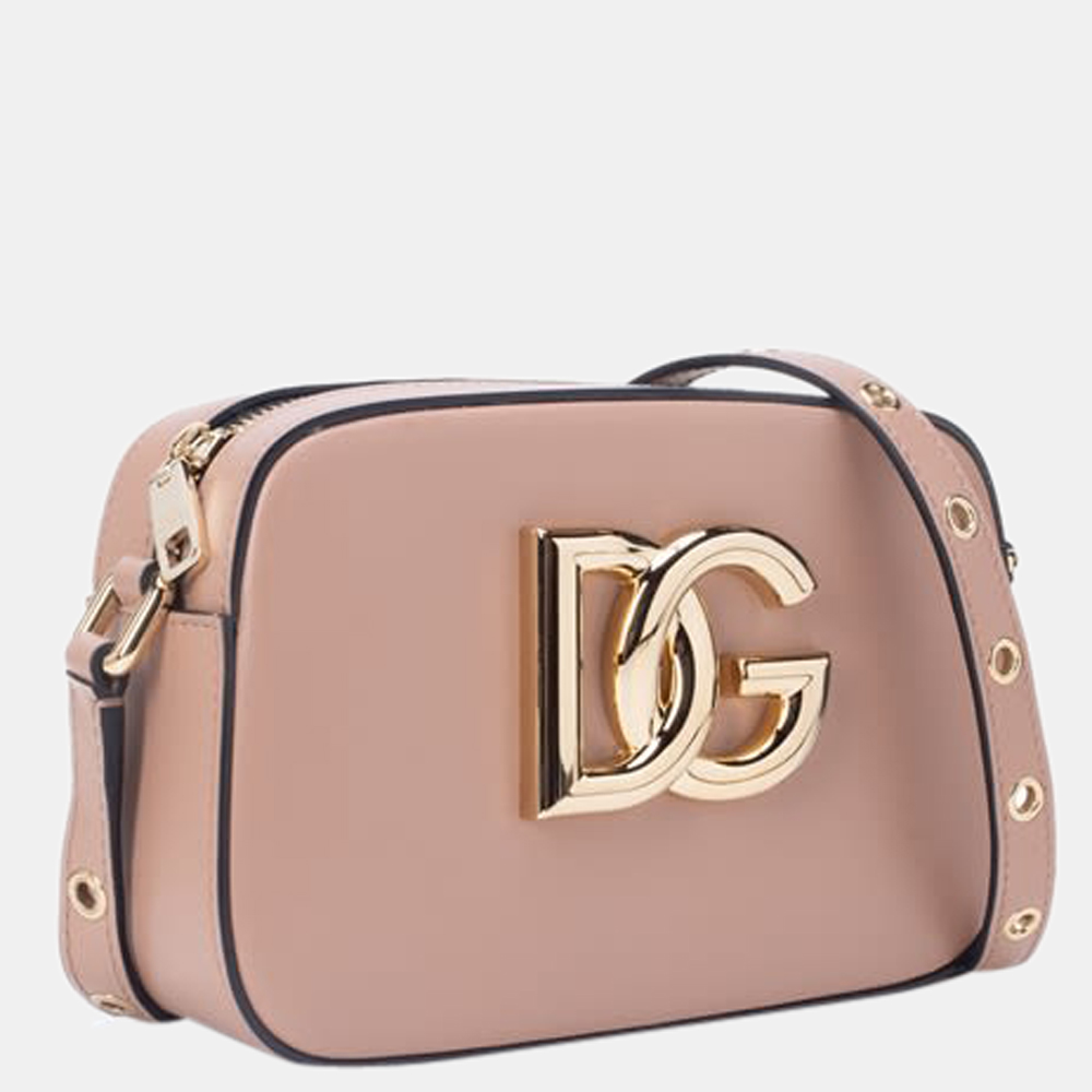 

Dolce & Gabbana Pink Calfskin Leather Shoulder Bag