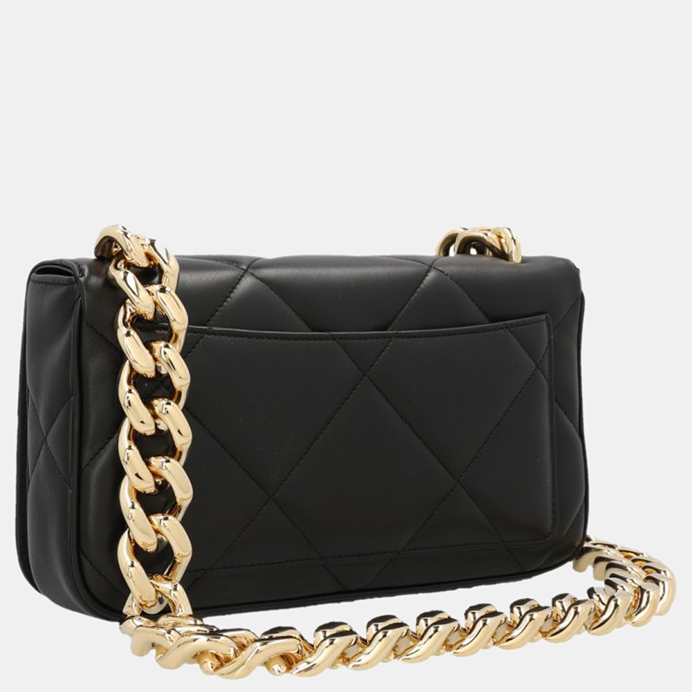 

Dolce & Gabbana Black Quilted Nappa Leather 3.5 Shoulder Bag