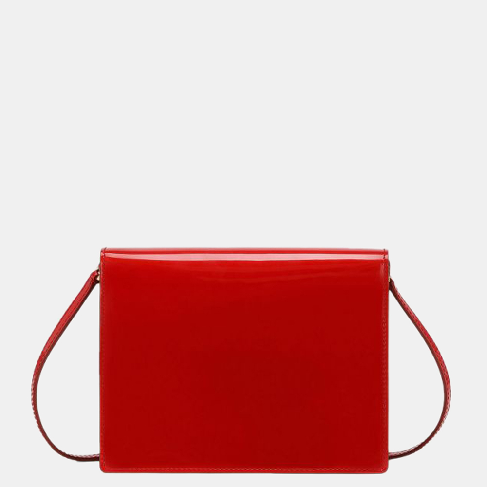 

Dolce & Gabbana Red Patent Leather DG Logo Shoulder Bag