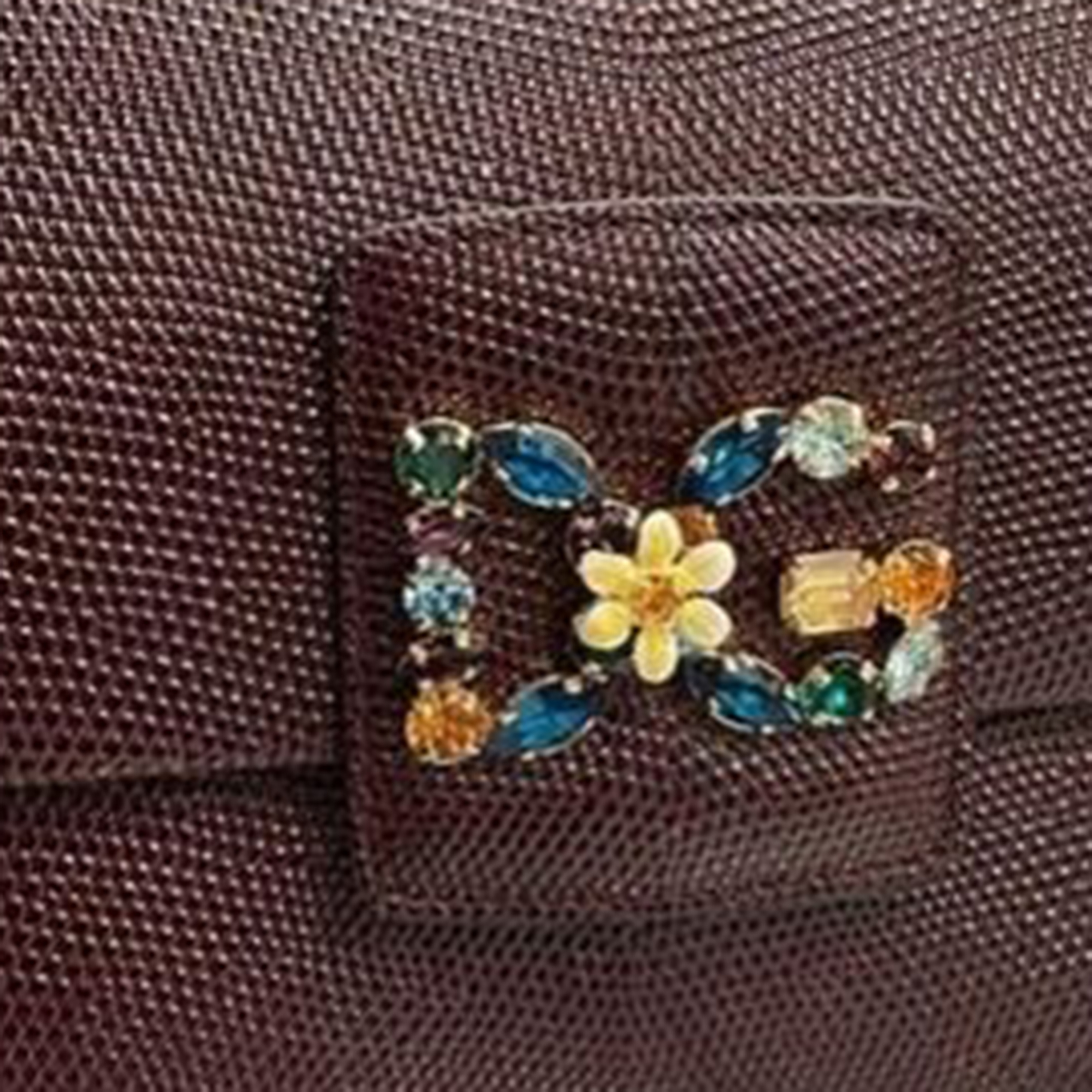 

Dolce & Gabbana Dark Plum Leather Shoulder Crossbody Bag, Brown