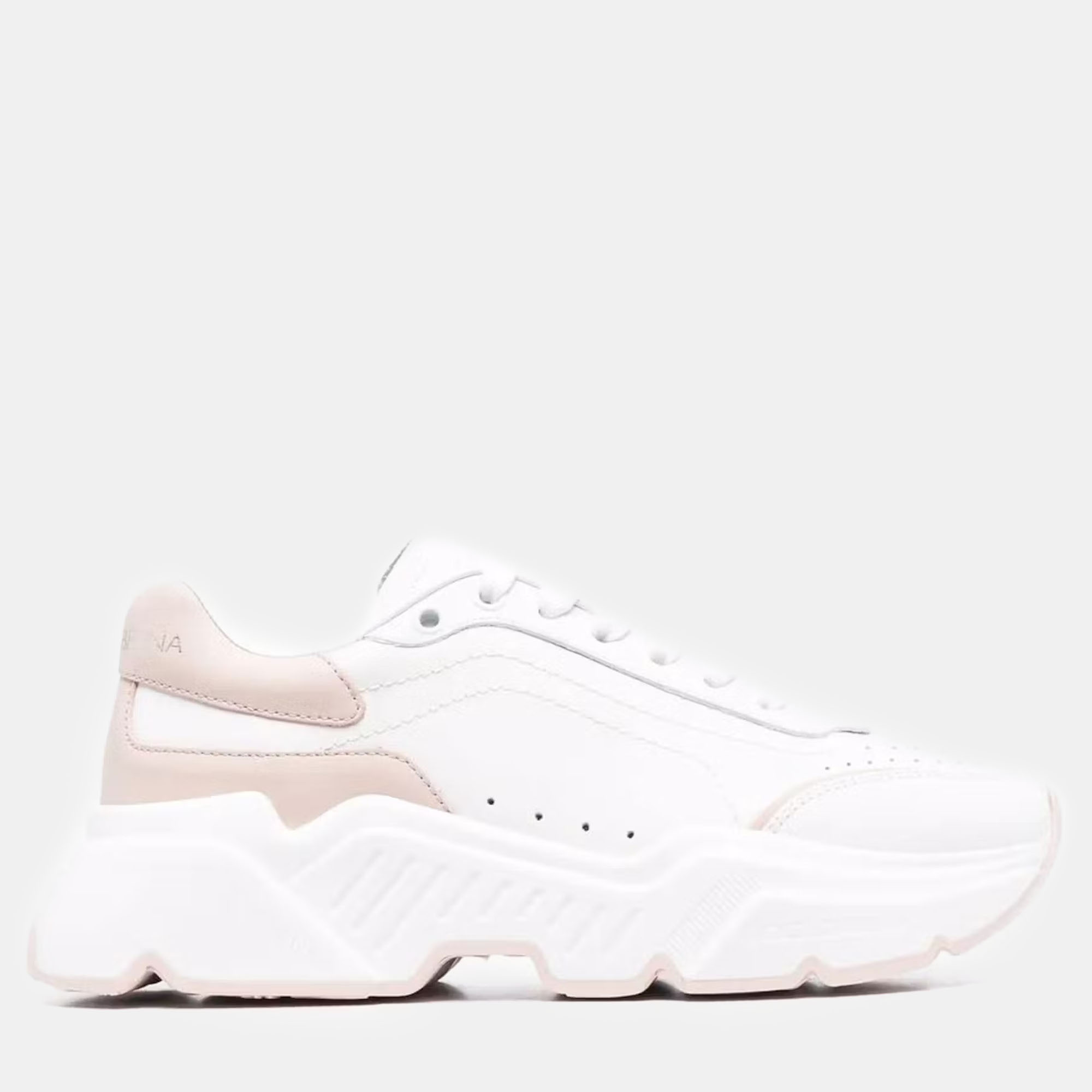 

Dolce & Gabbana White Pale Pink Daymaster Sneaker