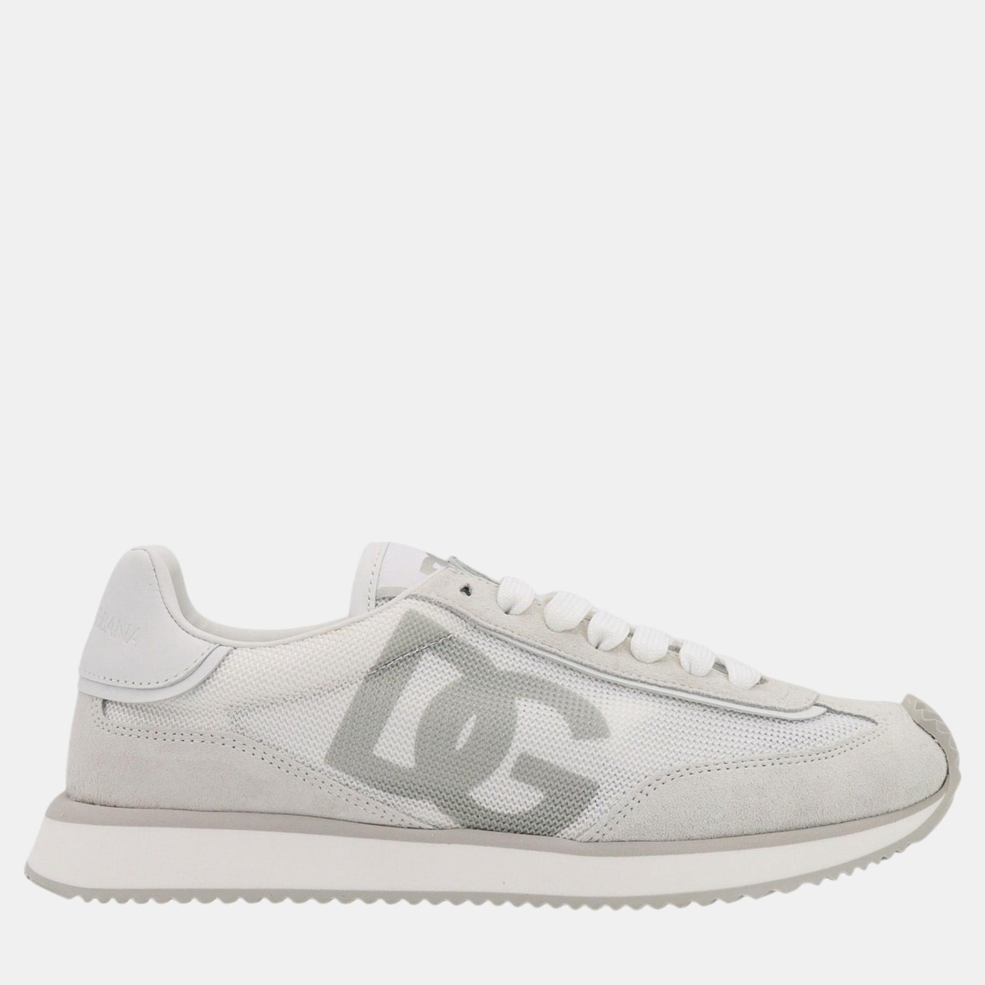 

Dolce & Gabbana White Dg Cushion Sneakers