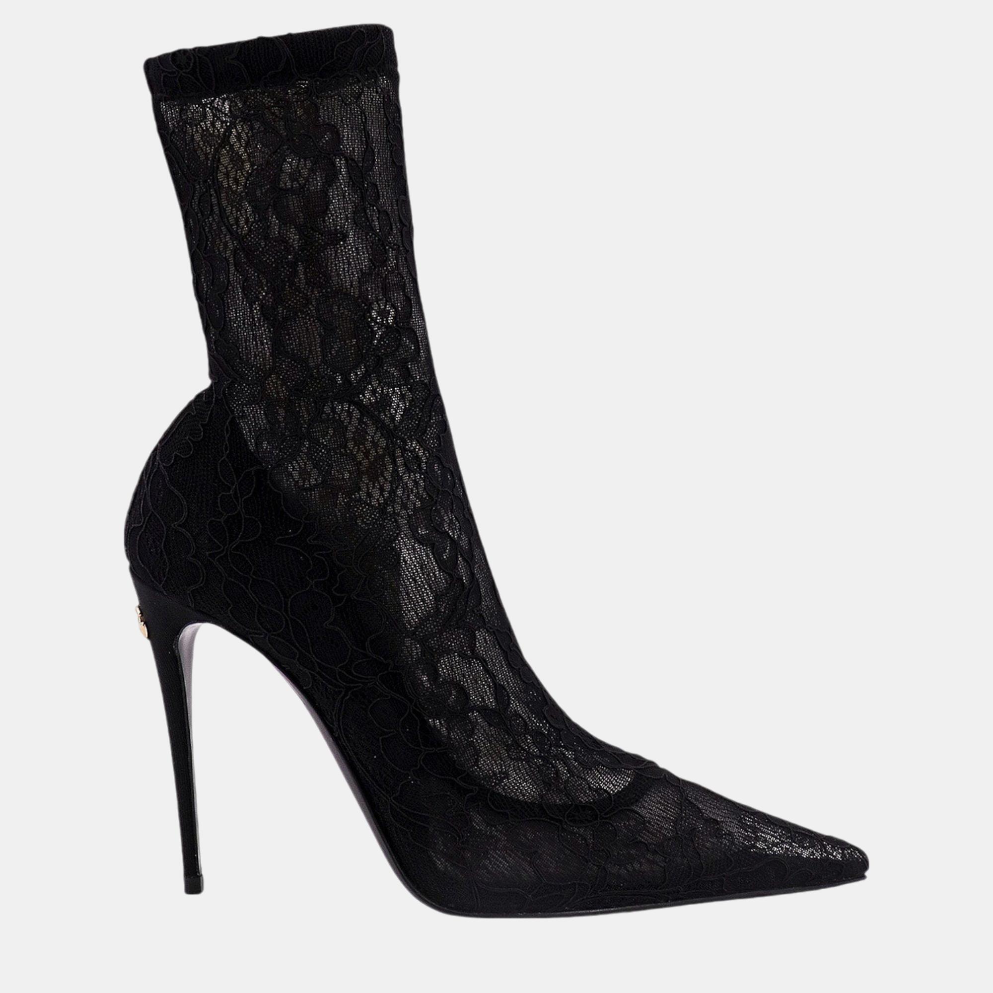 

Dolce & Gabbana Black Ankle Boots