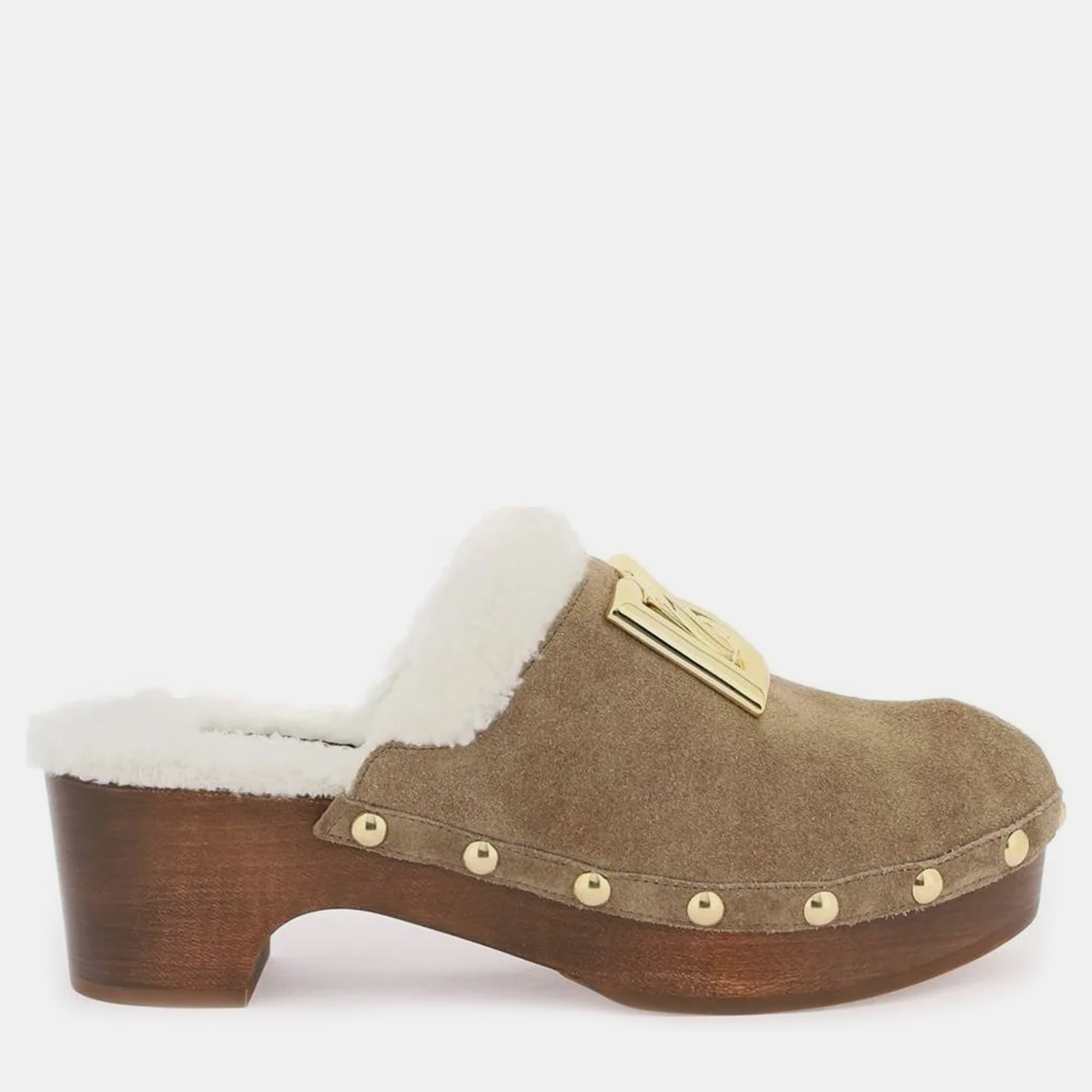 

Dolce & Gabbana Brown Suede Mules Women’s