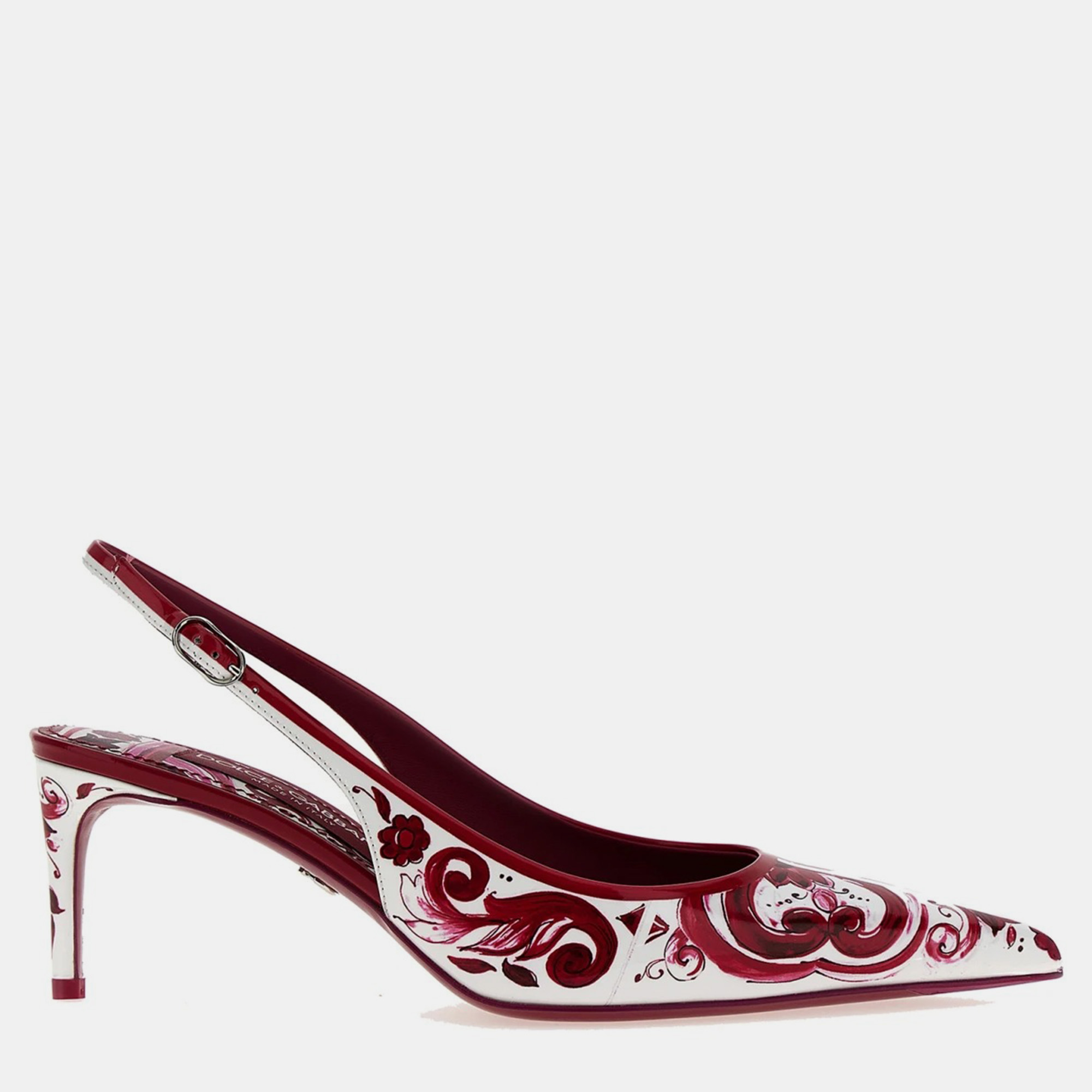 

Dolce & Gabbana Multicolor Maiolica Slingback Women’s