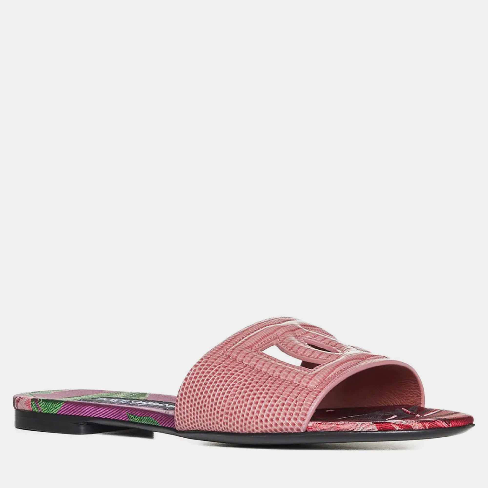 Dolce & Gabbana Rosa Ant Multicolor Slippers Women’s IT 36 