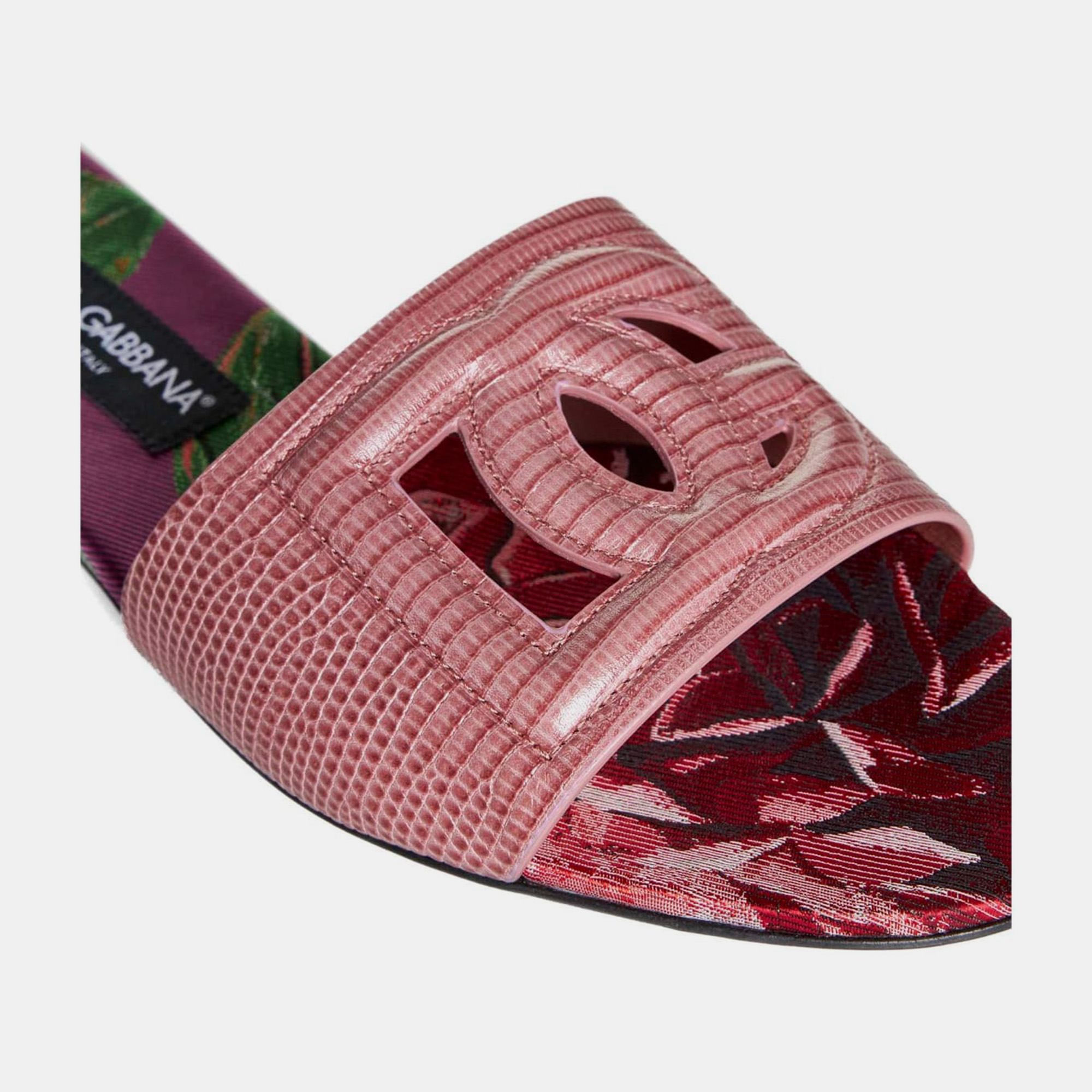 Dolce & Gabbana Rosa Ant Multicolor Slippers Women’s IT 36 