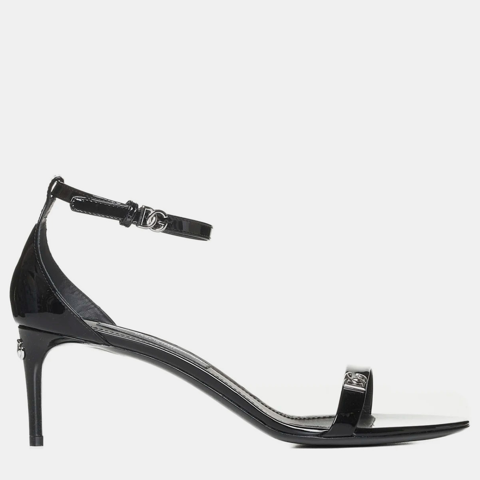 

Dolce & Gabbana Dg Logo Leather Sandals Black