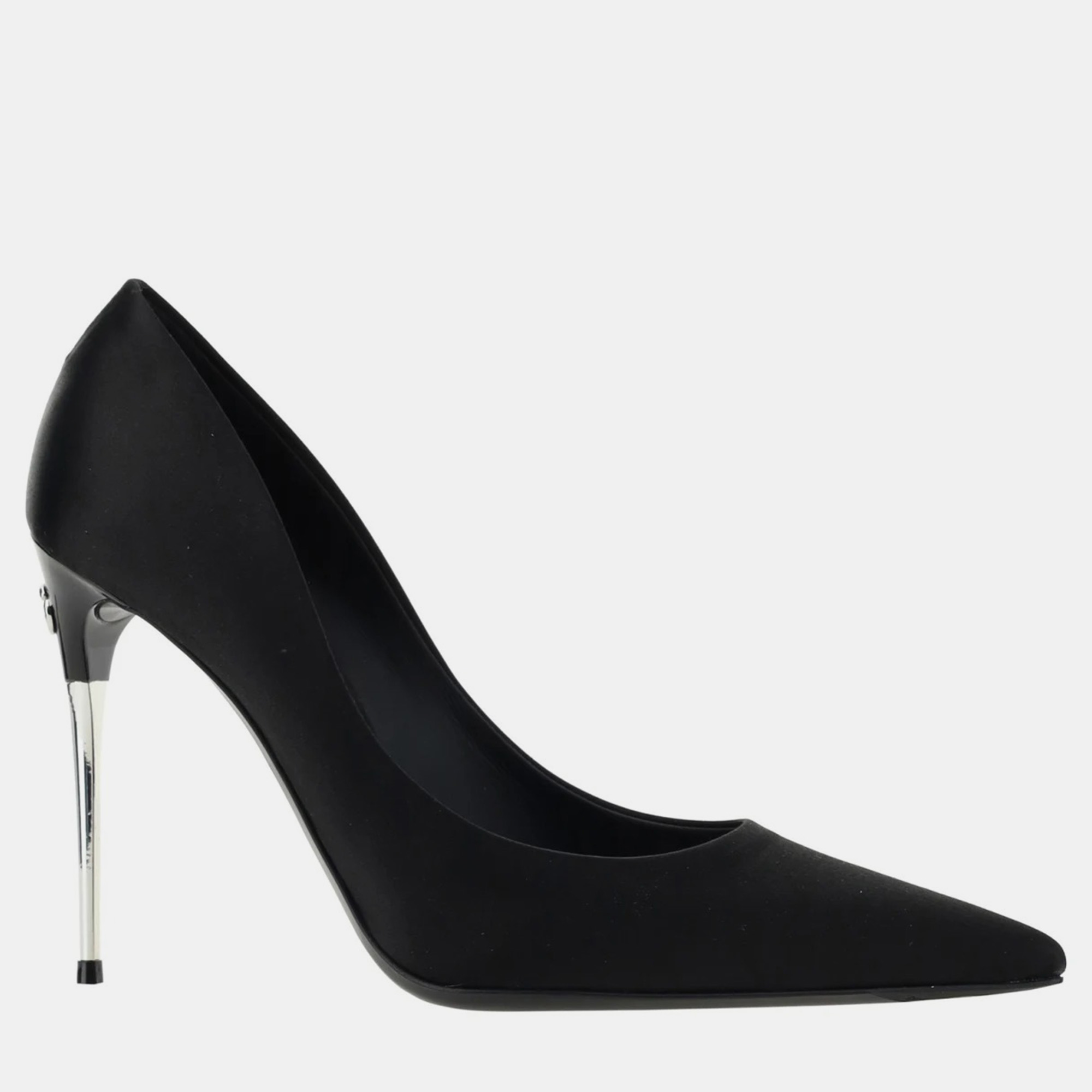 

Dolce & Gabbana Black Satin Pumps IT 38