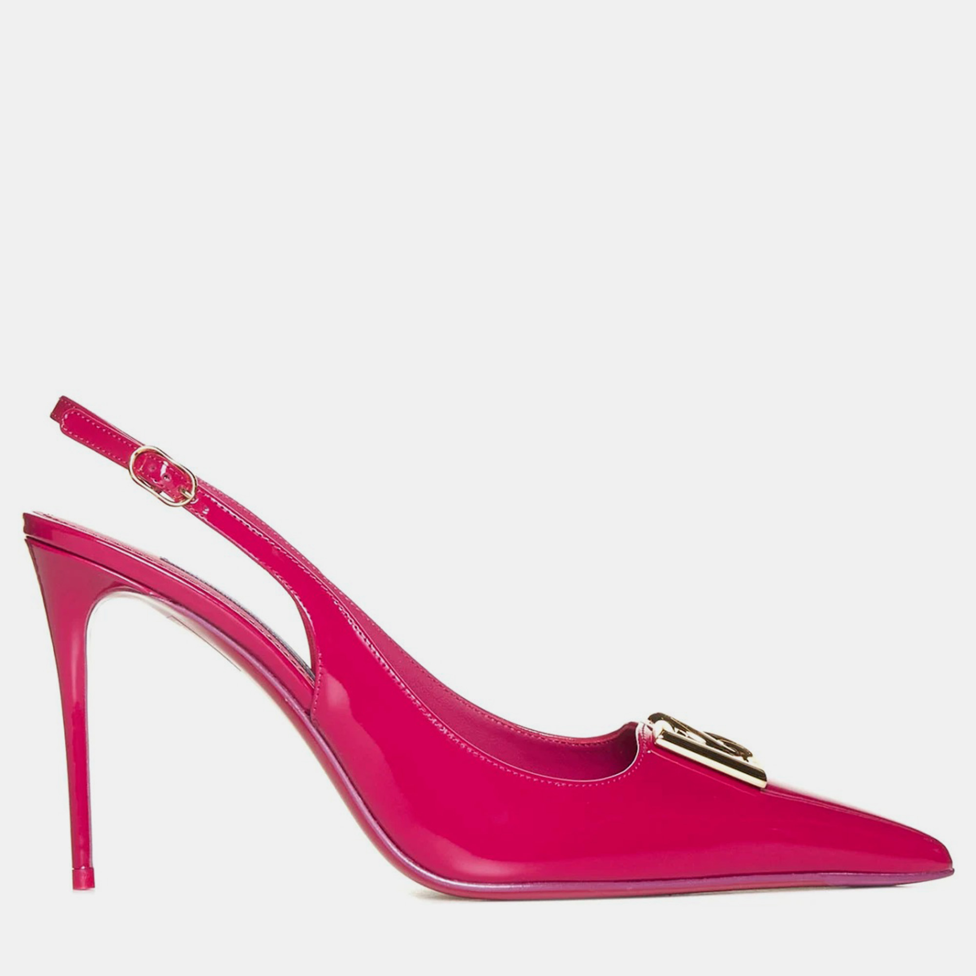 

Dolce & Gabbana Leather Slingback Pumps Pink