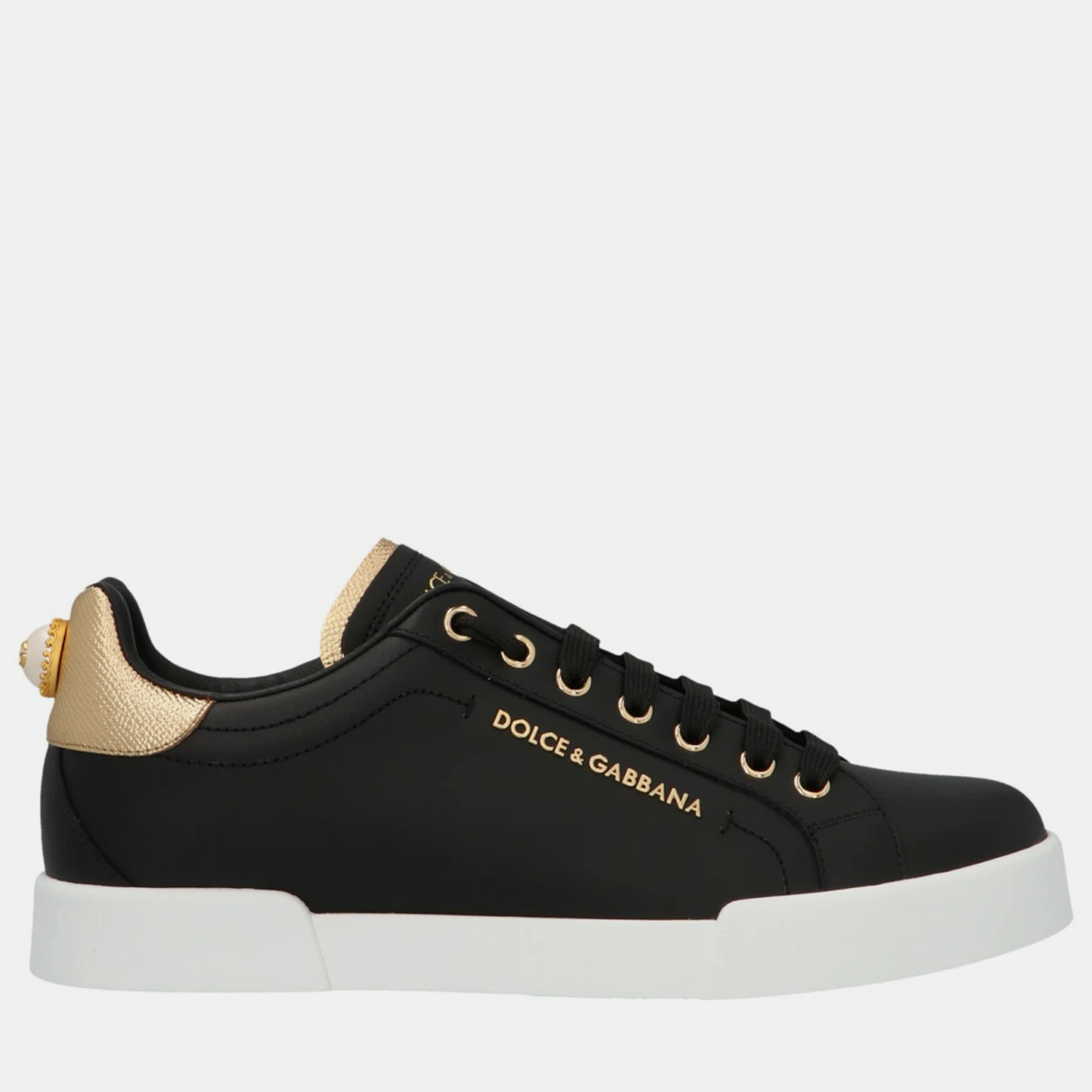 

Dolce & Gabbana Portofino Sneakers Black/Gold