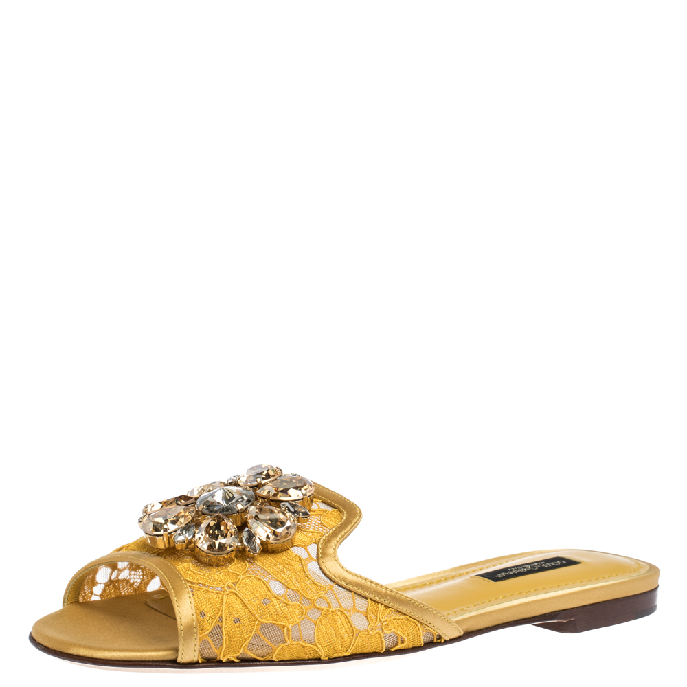 dolce and gabbana lace flats