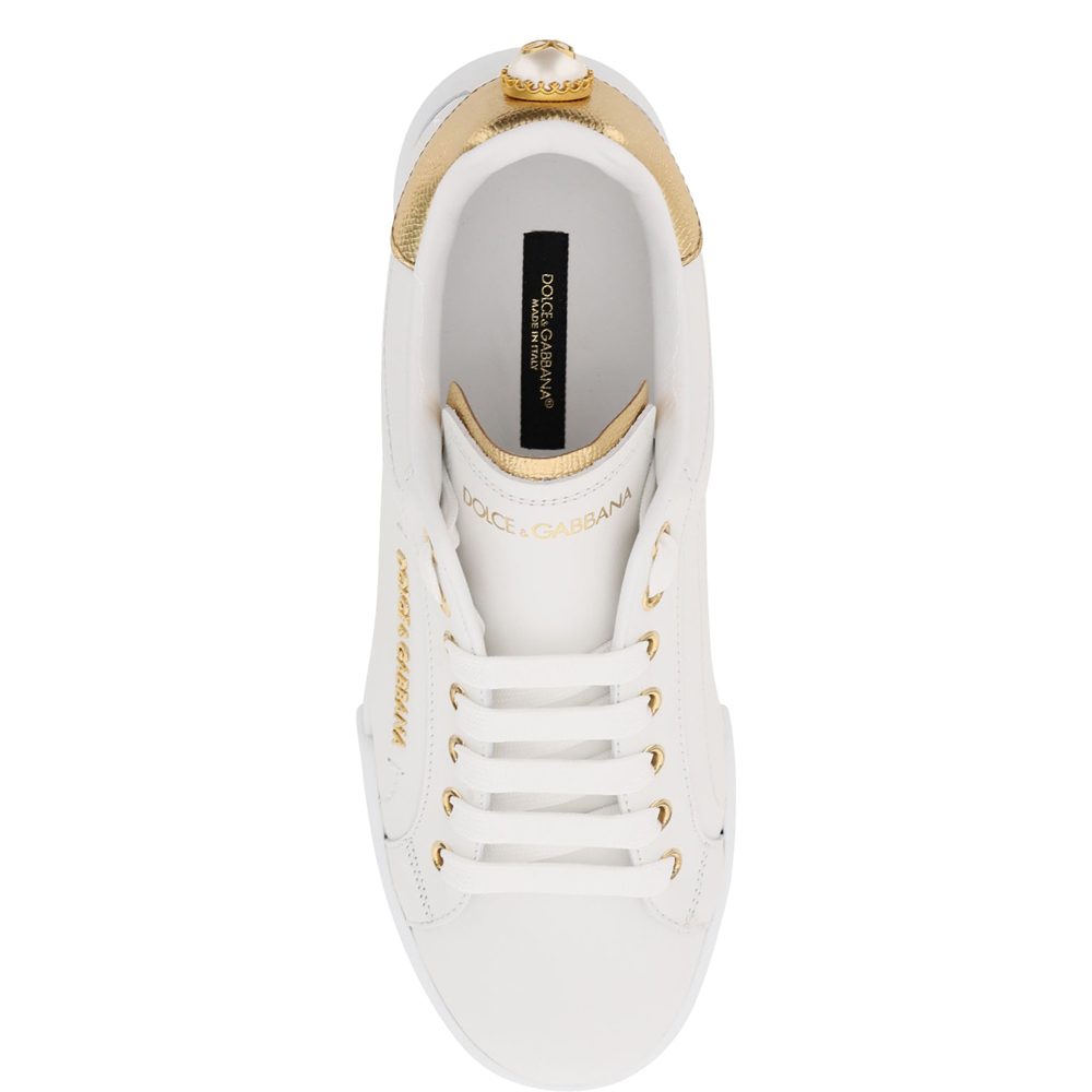 

Dolce & Gabbana White Portofino Sneakers Size