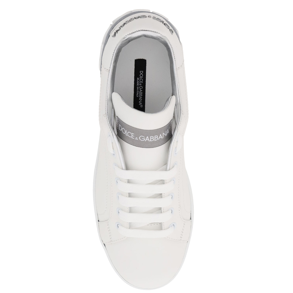 

Dolce & Gabbana White Classic Portofino Sneakers Size